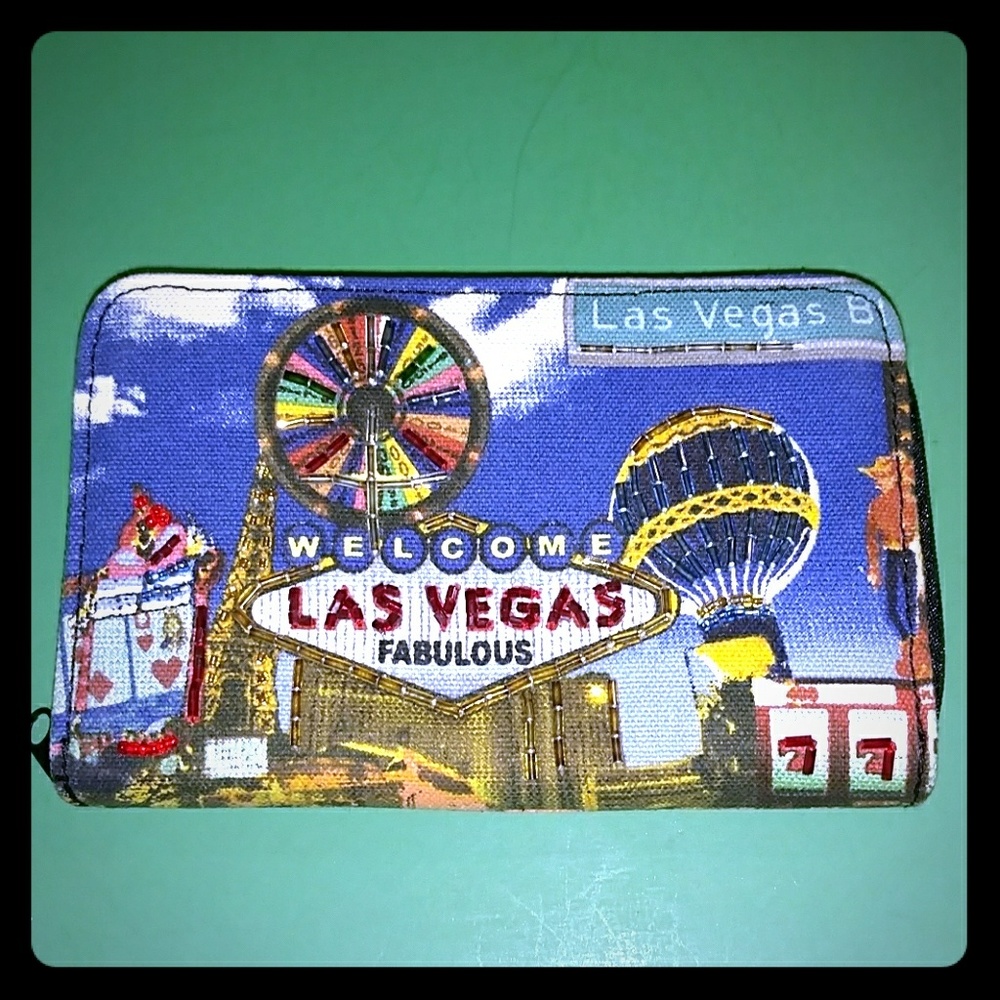 CANVAS "WELCOME LAS VEGAS" BIFOLD WALLET